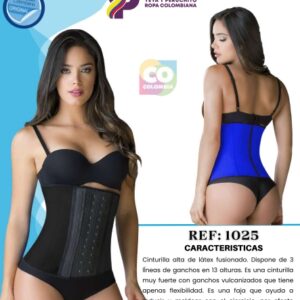 Cinturilla Alta Látex - En Negro | Ref: 1025