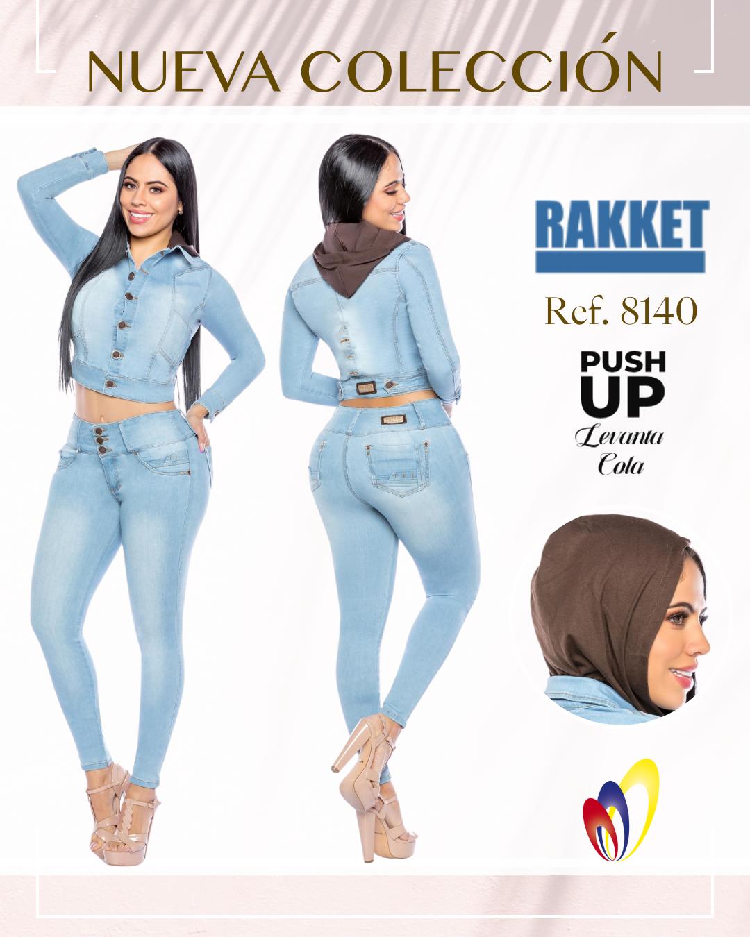 Conjunto Rakket Colombiano Push Up y Chaqueta Vaquera Ref: 8140