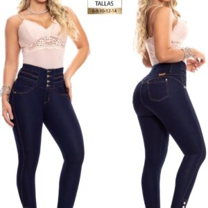 063 -P2329 Jean con Bolsillos Push Up Colombiano