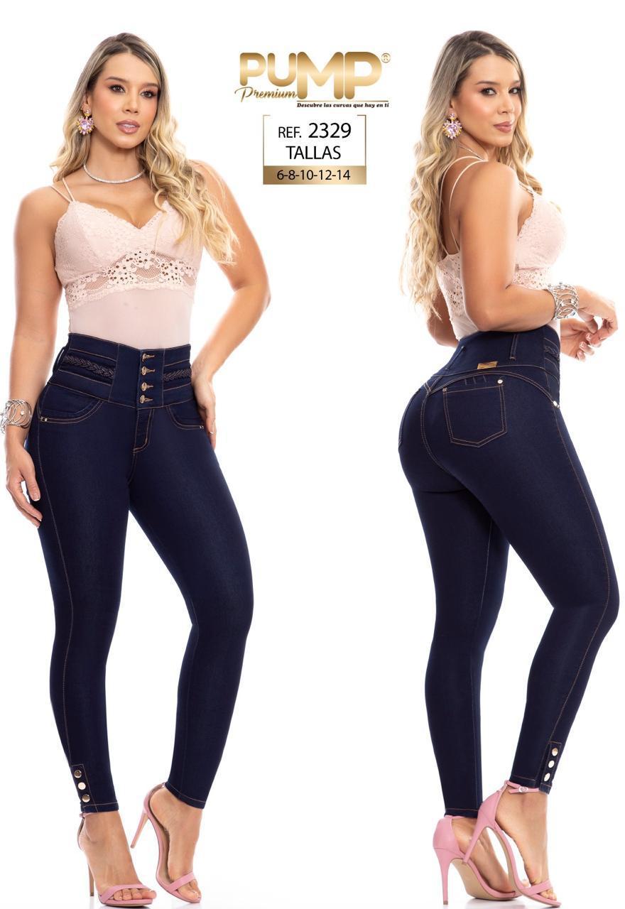 063 -P2329 Jean con Bolsillos Push Up Colombiano
