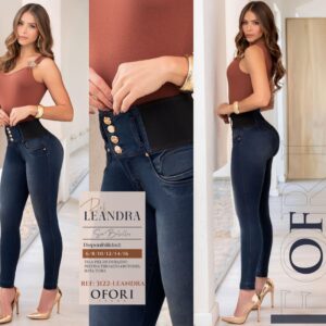 8521447 -3122-LEANDRA Jean Colombiano sin Bolsillos Push Up