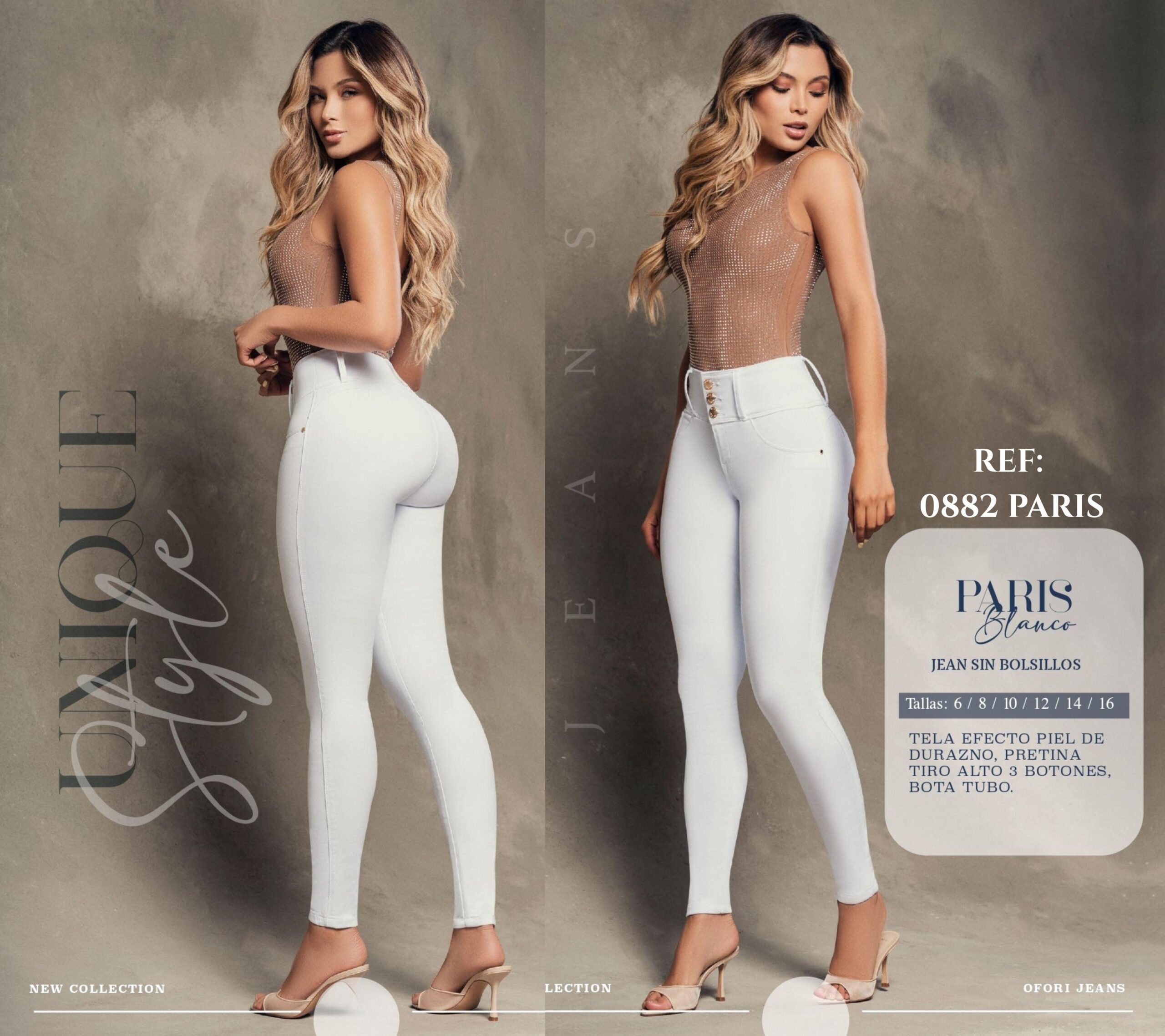 8521447 -0882 PARIS Jean Colombiano talle alto