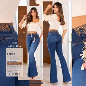 8521447 -4495-LIBIA Jean Colombiano sin Bolsillos Push Up