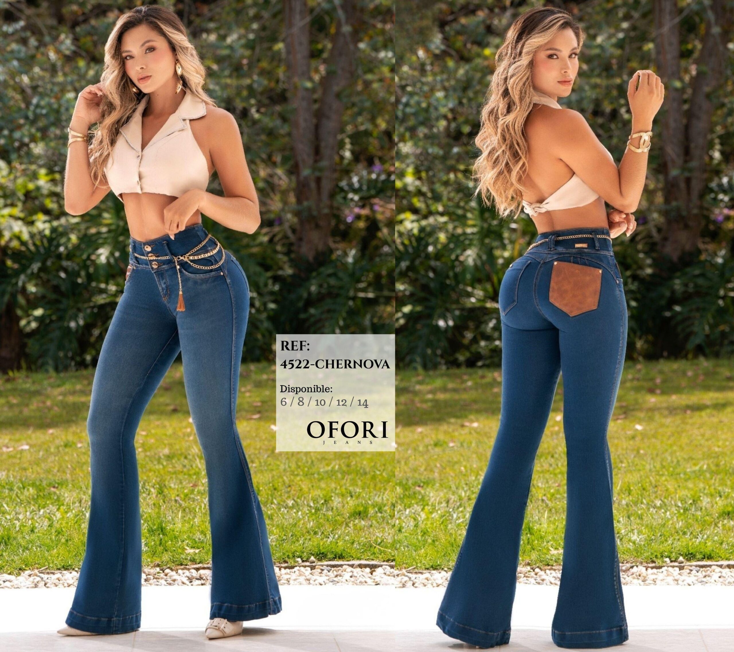 8521447 -4522-CHERNOVA Jean con Bolsillos Push Up