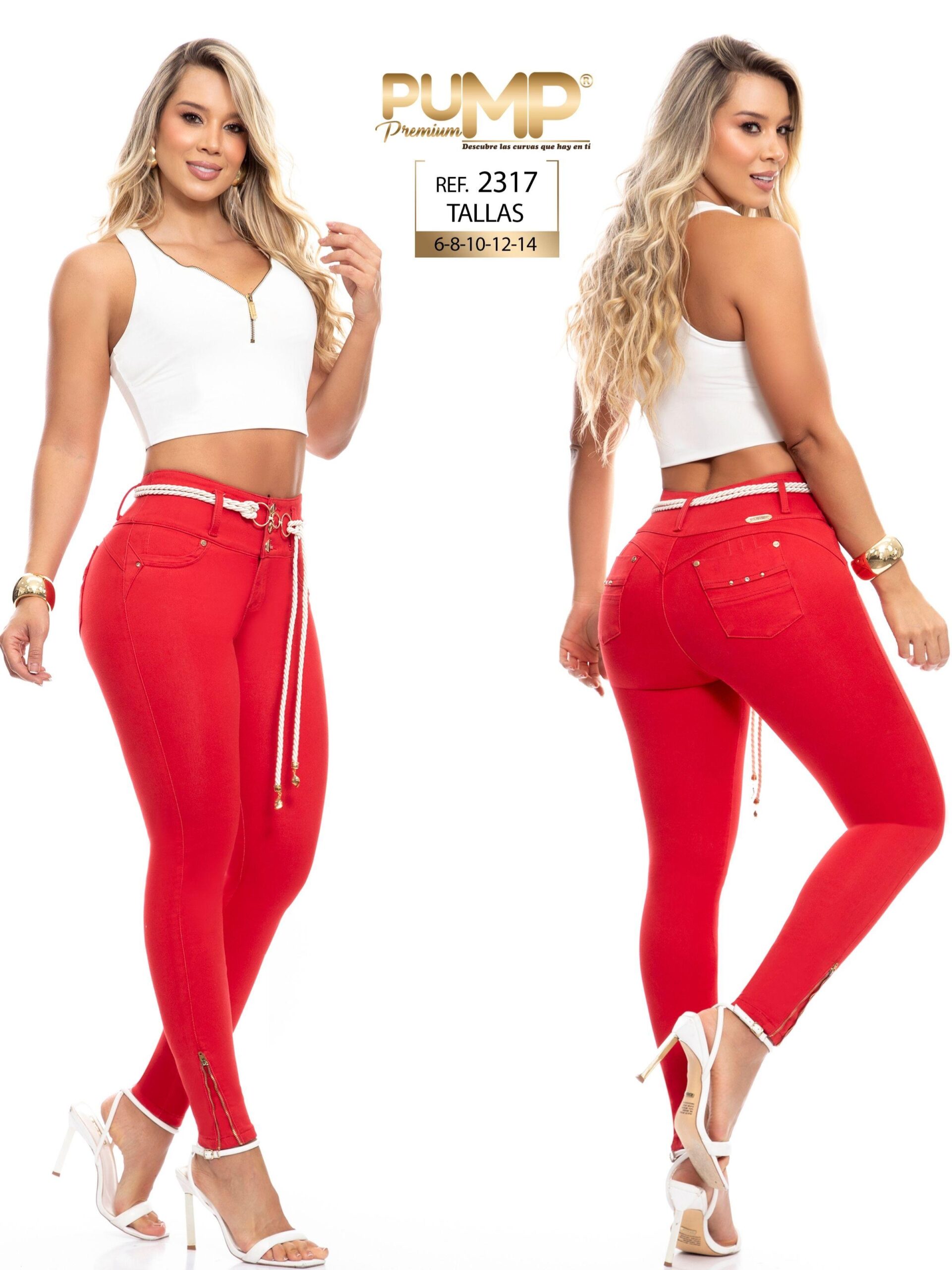 063 -P2317 Jean con Bolsillos Push Up