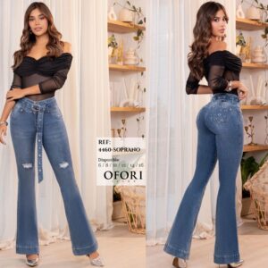 8521447 -4460-SOPRANO Jean con Bolsillos Push Up