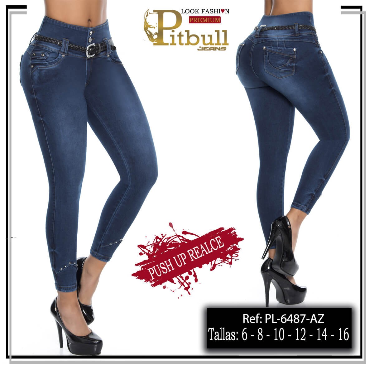 Pantalon Colombiano Pitbull Jeans PL6487