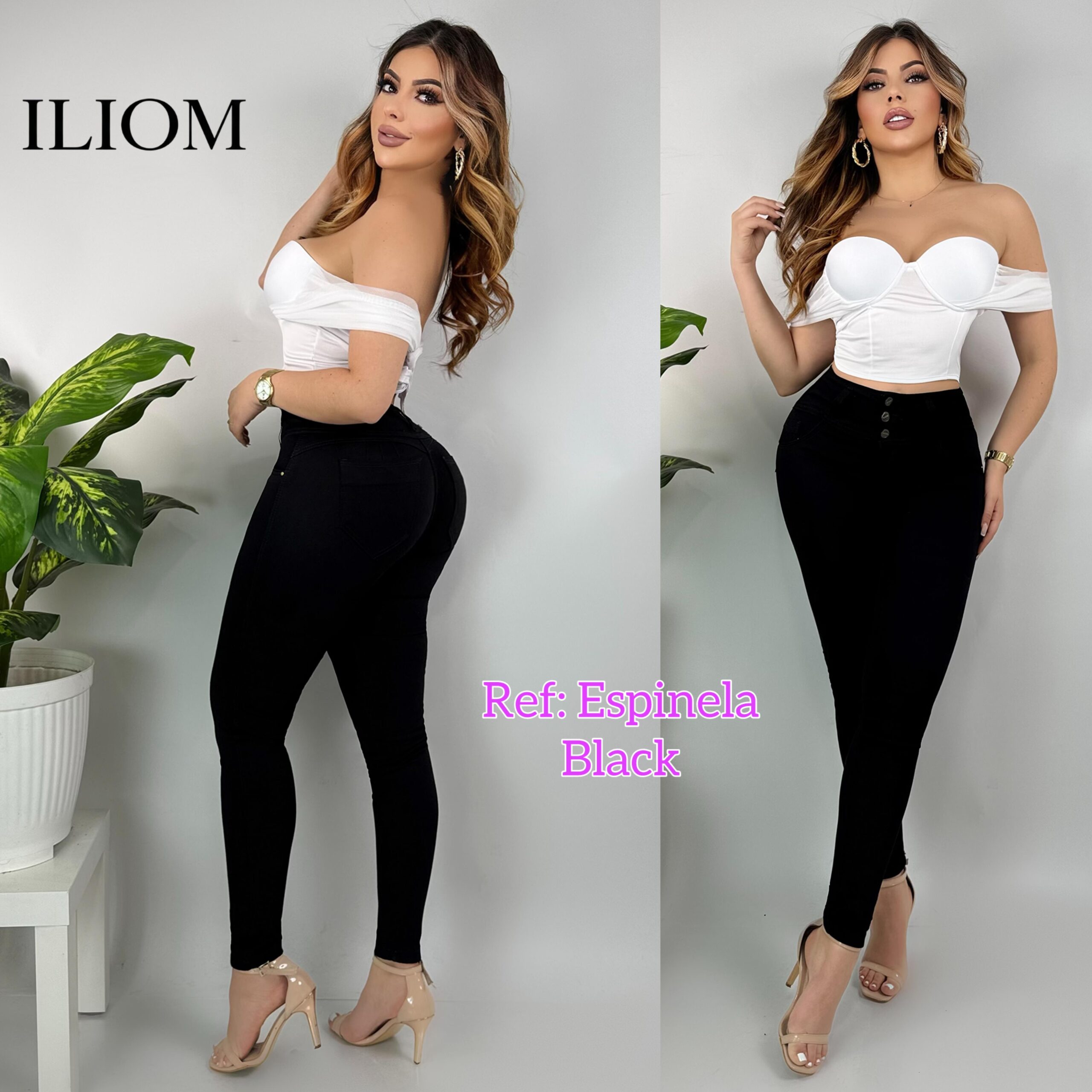 Pantalón levantacola Colombiano Ref: Espinela Black